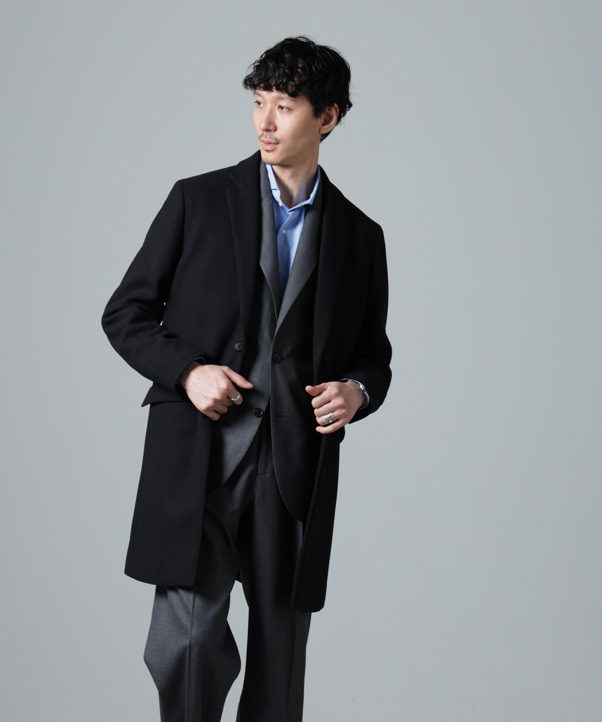 nano･universe「ウールブレンドメルトンチェスターコート」|その他|