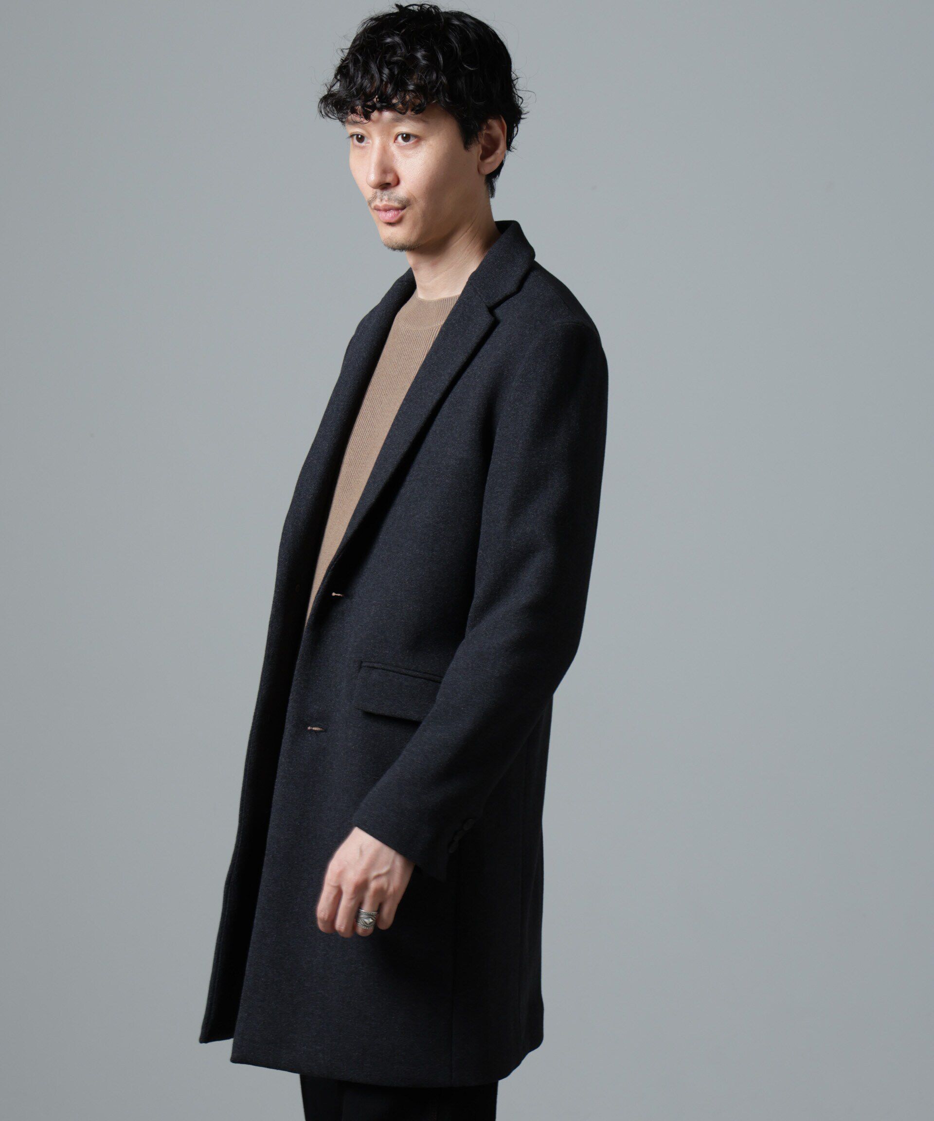 nano･universe「ウールブレンドメルトンチェスターコート」|その他|