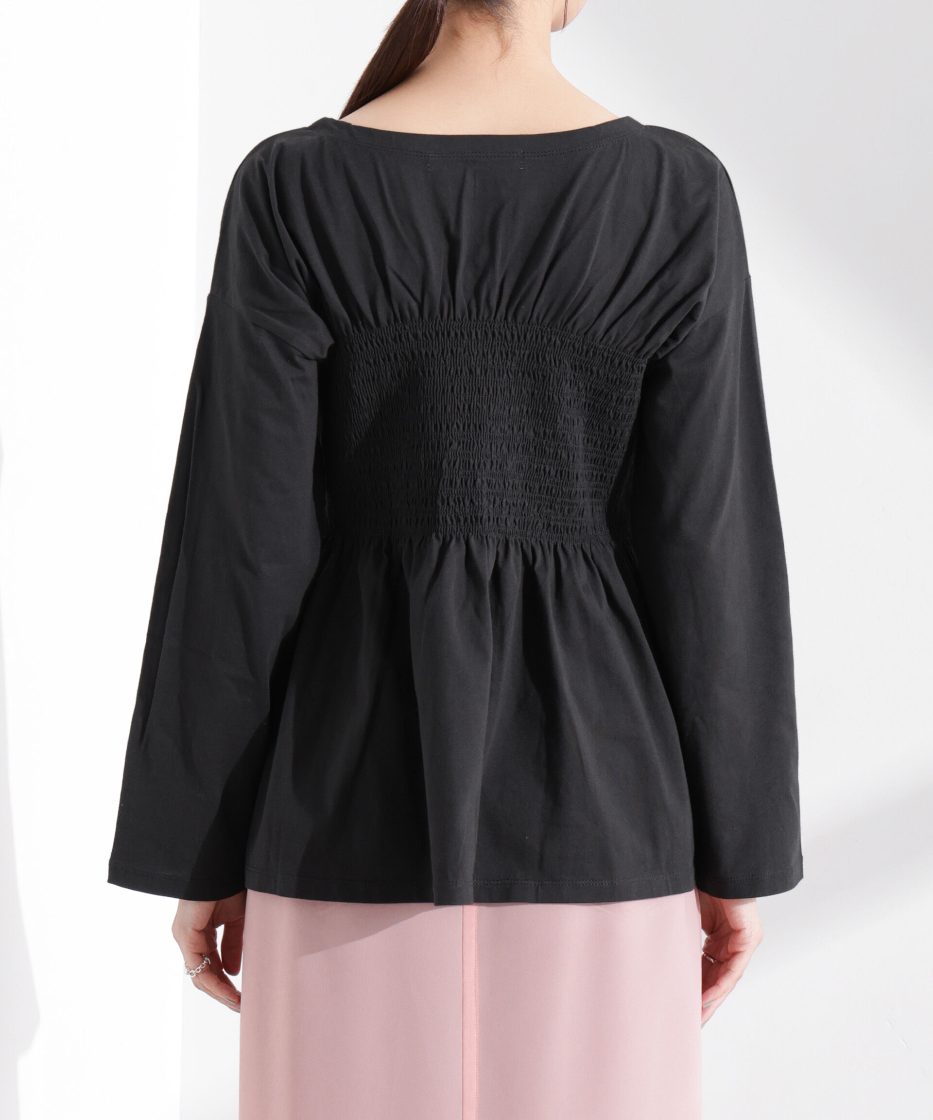 nano･universe「シャーリングデザインカットソー」|Tシャツ・カットソー|