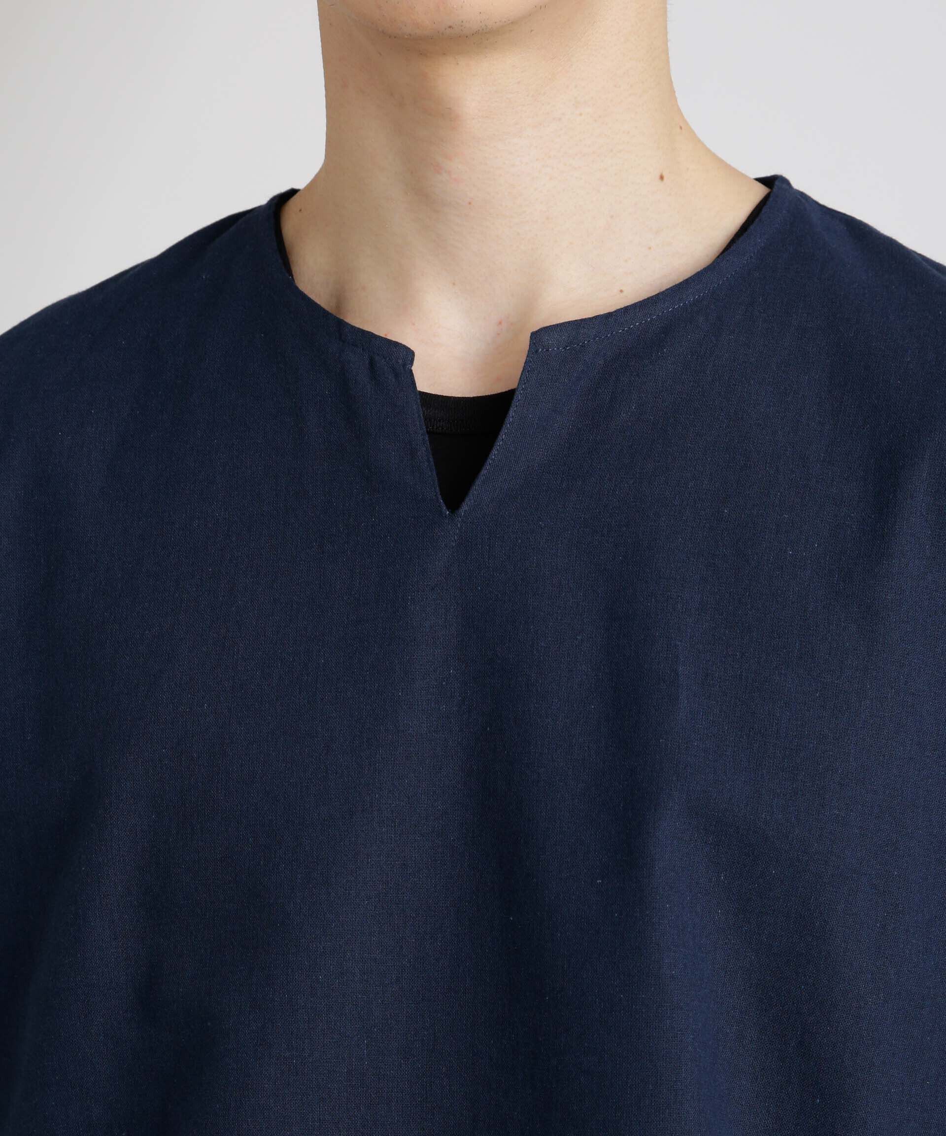 nano･universe「クールマックスリネン プルオーバーシャツ」|シャツ・ブラウス|