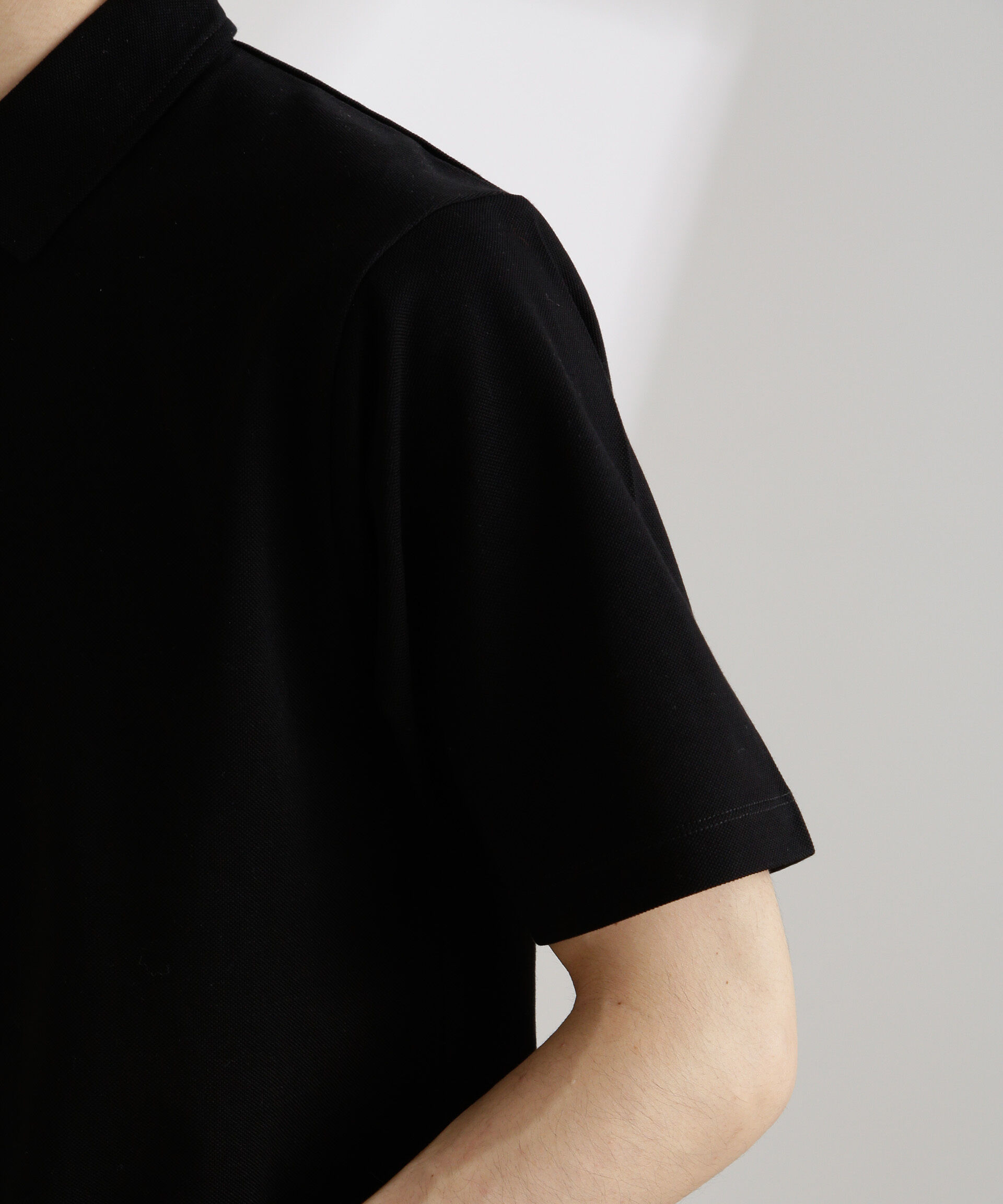 nano･universe「アンチスメル 鹿の子ポロ 半袖」|Tシャツ・カットソー|