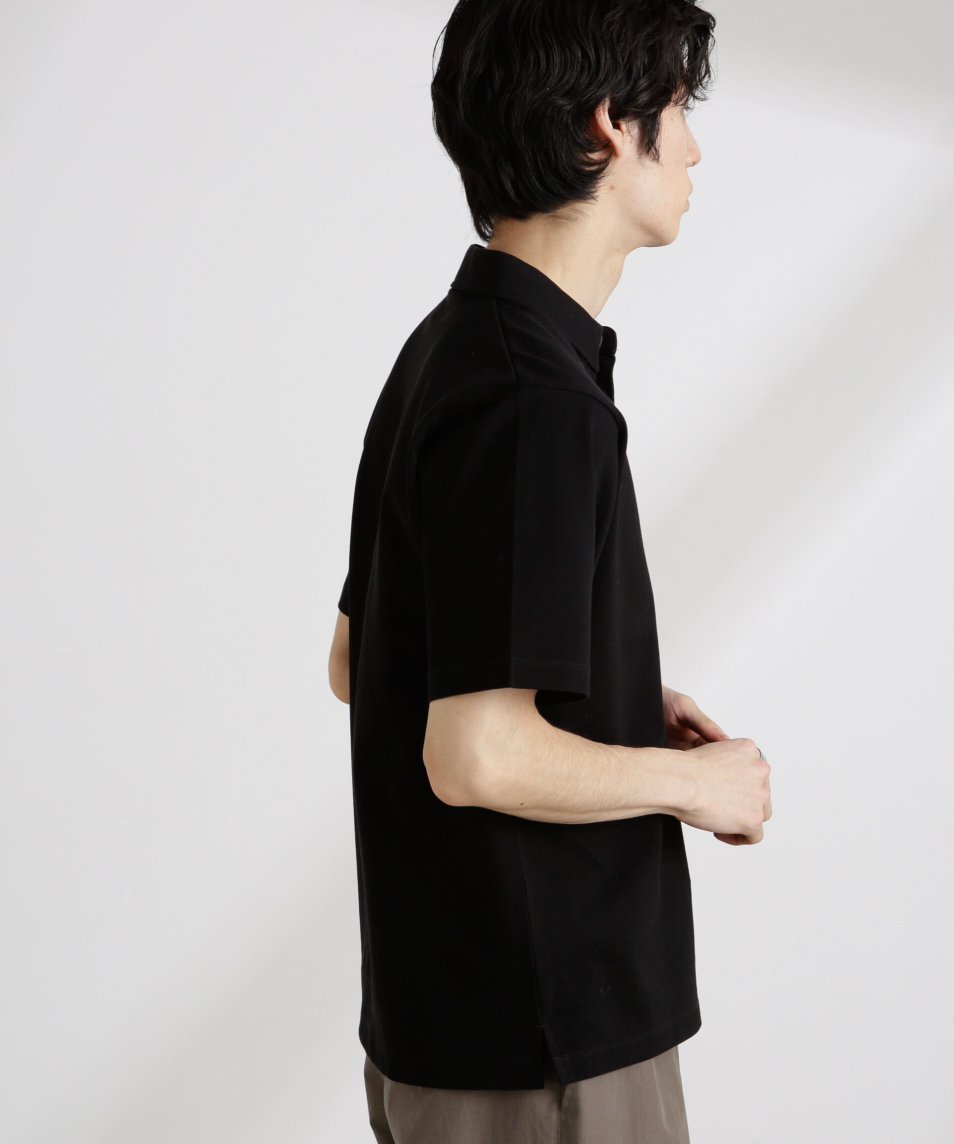 nano･universe「アンチスメル 鹿の子ポロ 半袖」|Tシャツ・カットソー|