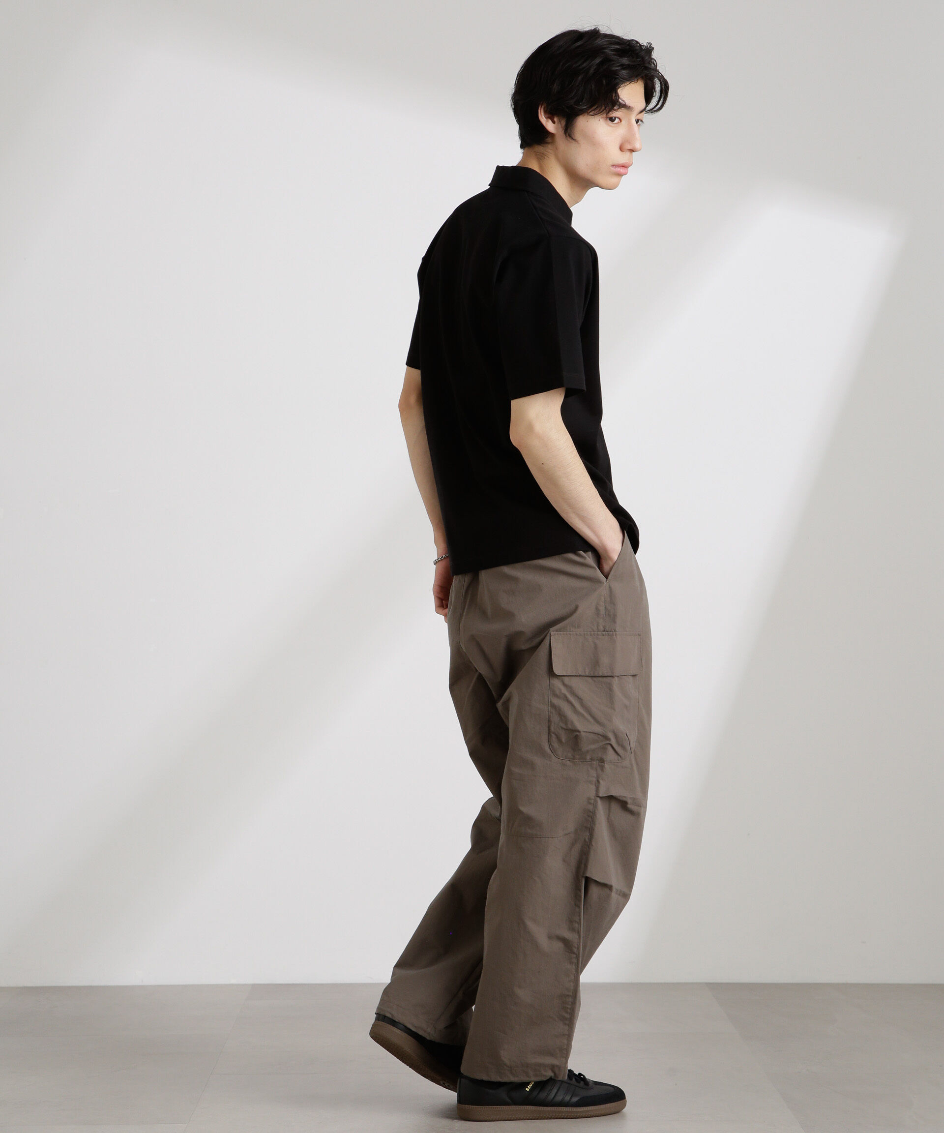 nano･universe「アンチスメル 鹿の子ポロ 半袖」|Tシャツ・カットソー|