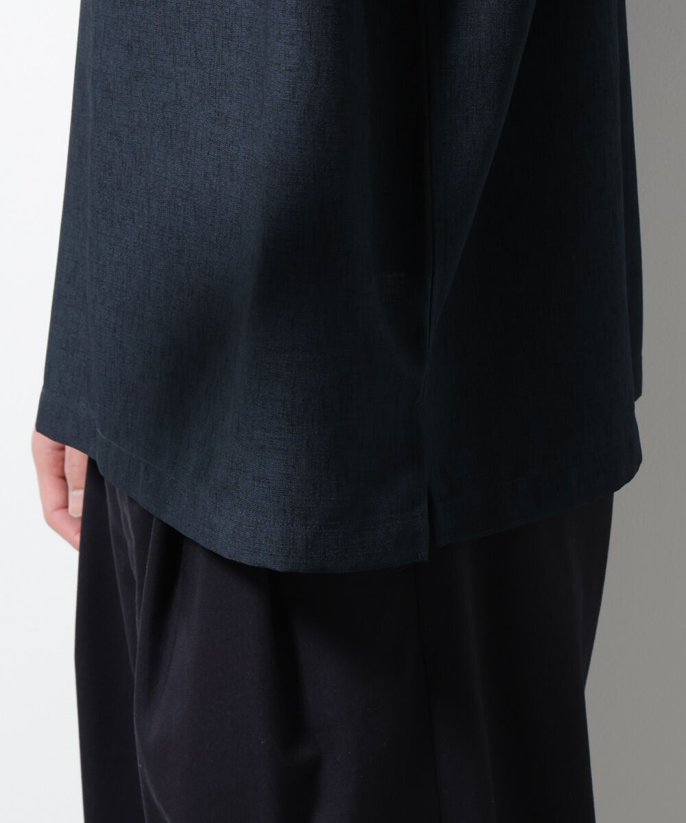 nano･universe「テックリネン布帛Tシャツ 半袖」|Tシャツ・カットソー|