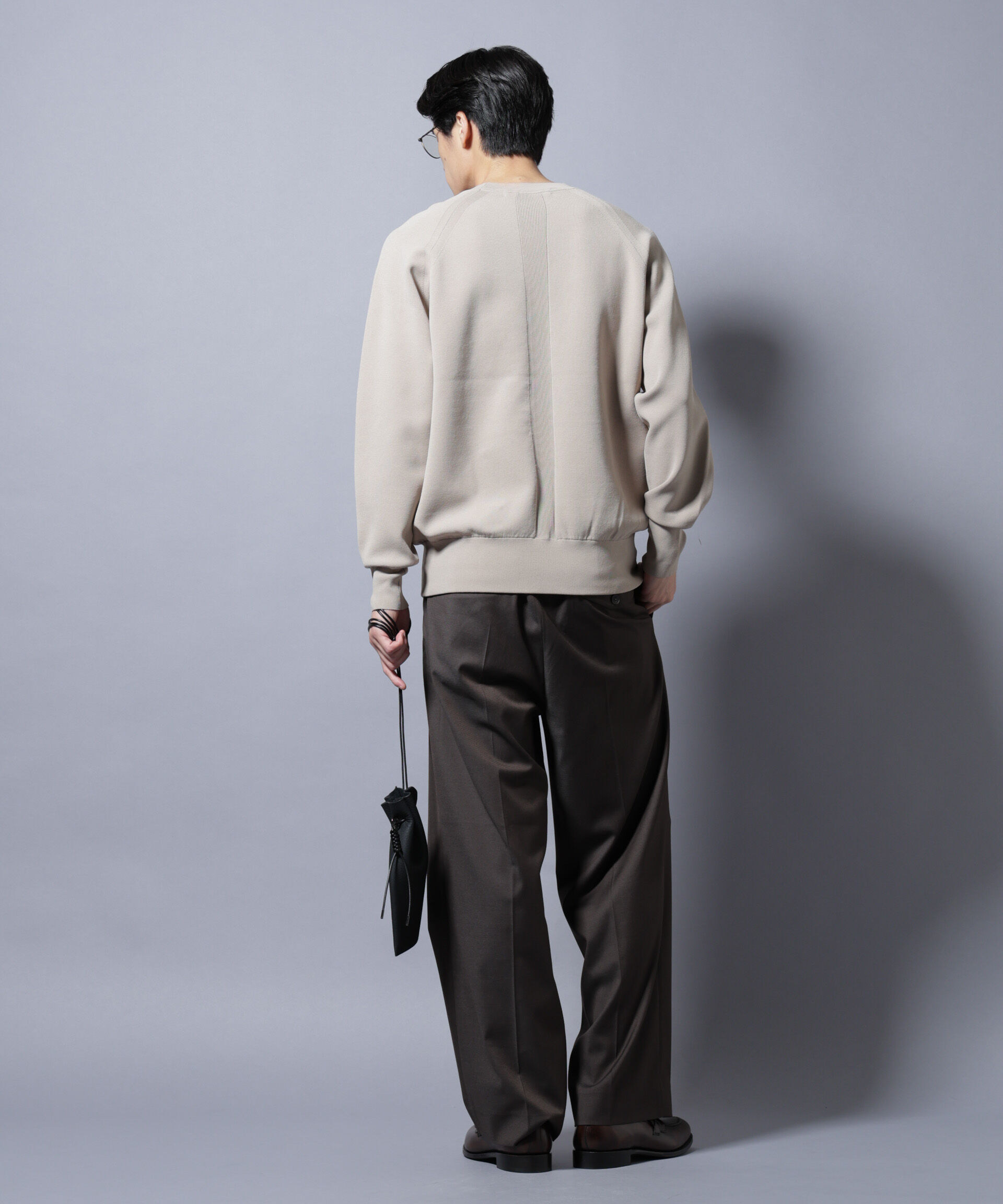 nano･universe「ELITE 7 FUNCTION W-FACE クルーネック」|ニット・セーター|