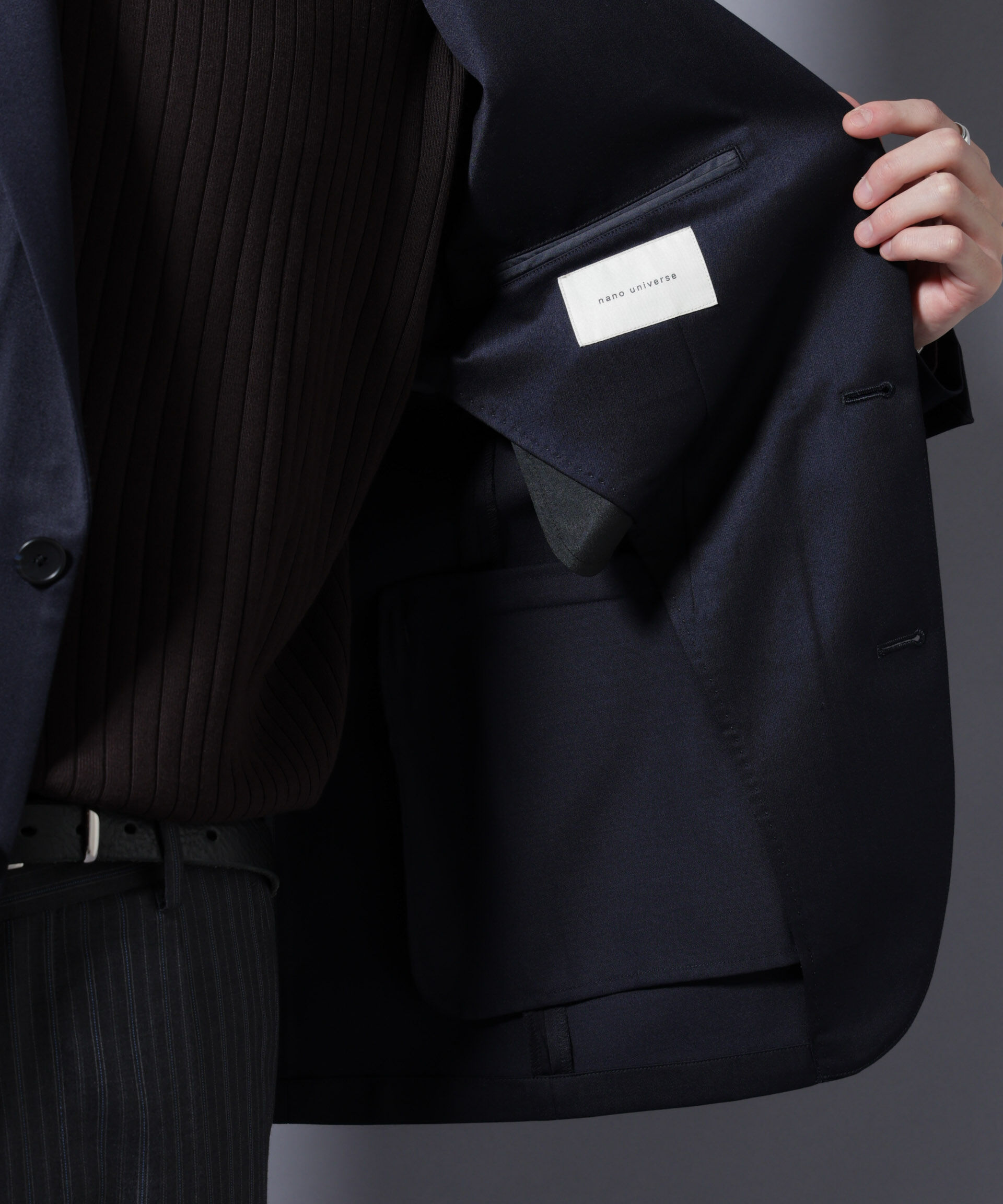 nano･universe「｢Damerino Select｣ ウールシルクベネシャンジャケット(セットアップ可)」|スーツ|