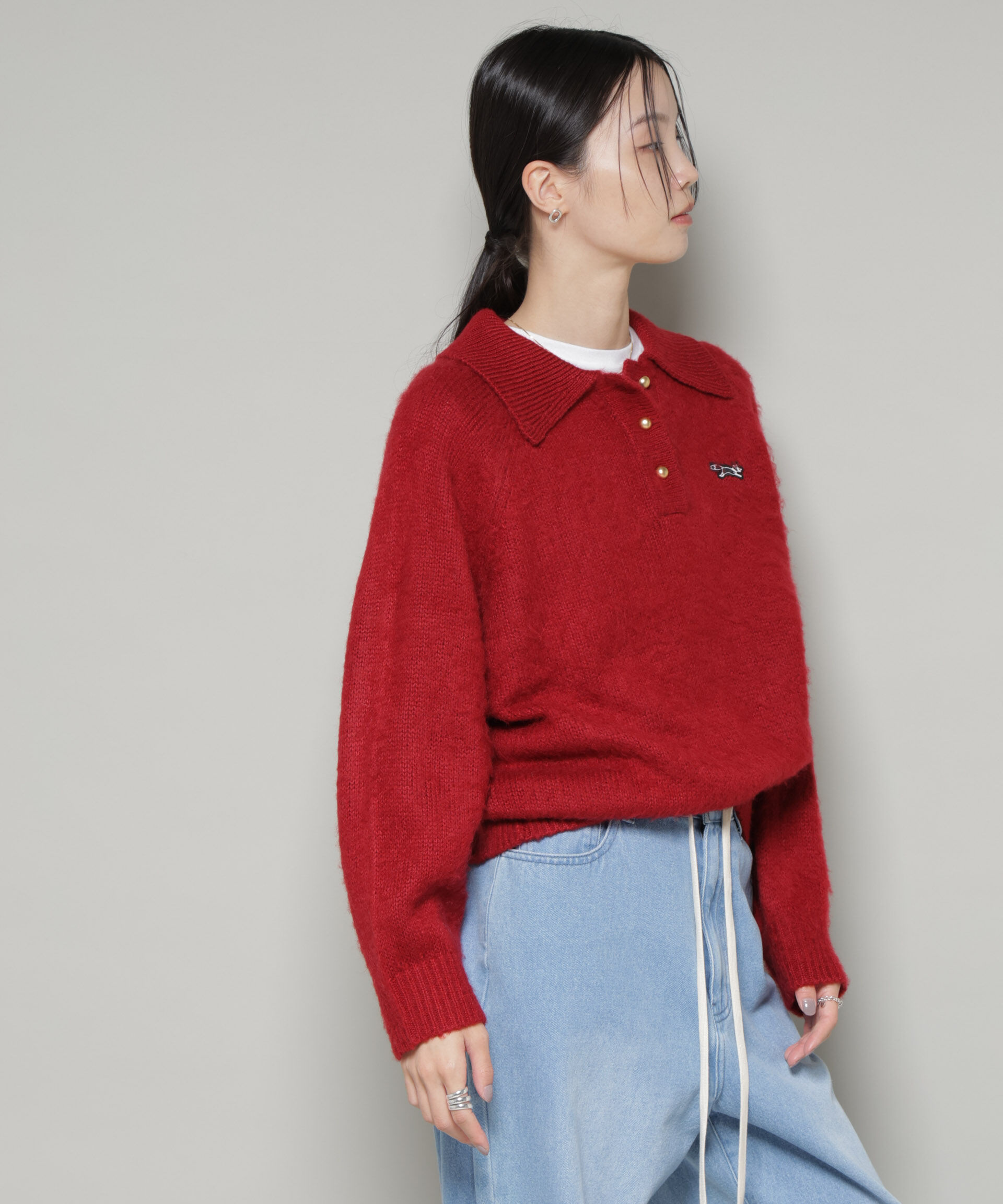 nano･universe「PENNEYS別注TheFOXシャギーポロニット」|ニット・セーター|