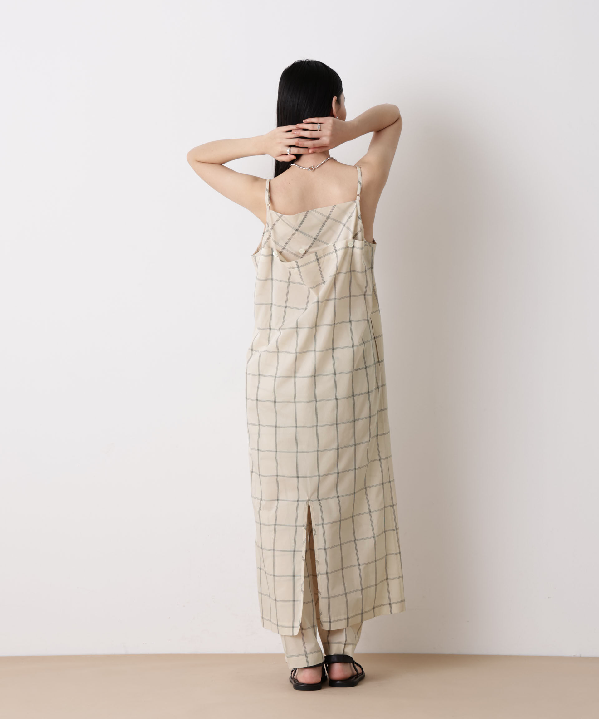 nano･universe「「STEVELOUR」バックオープンキャミワンピース(セットアップ可)」|ワンピース|