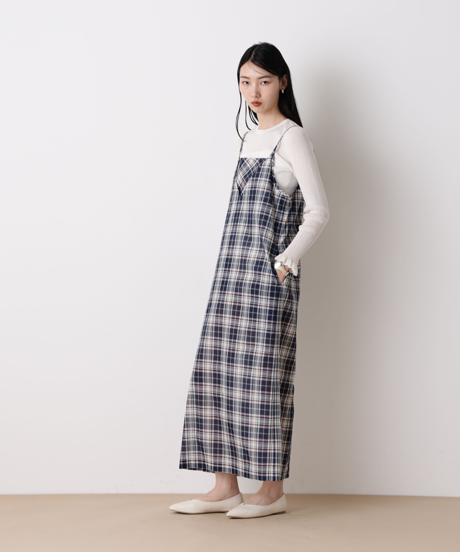 nano･universe「「STEVELOUR」バックオープンキャミワンピース(セットアップ可)」|ワンピース|