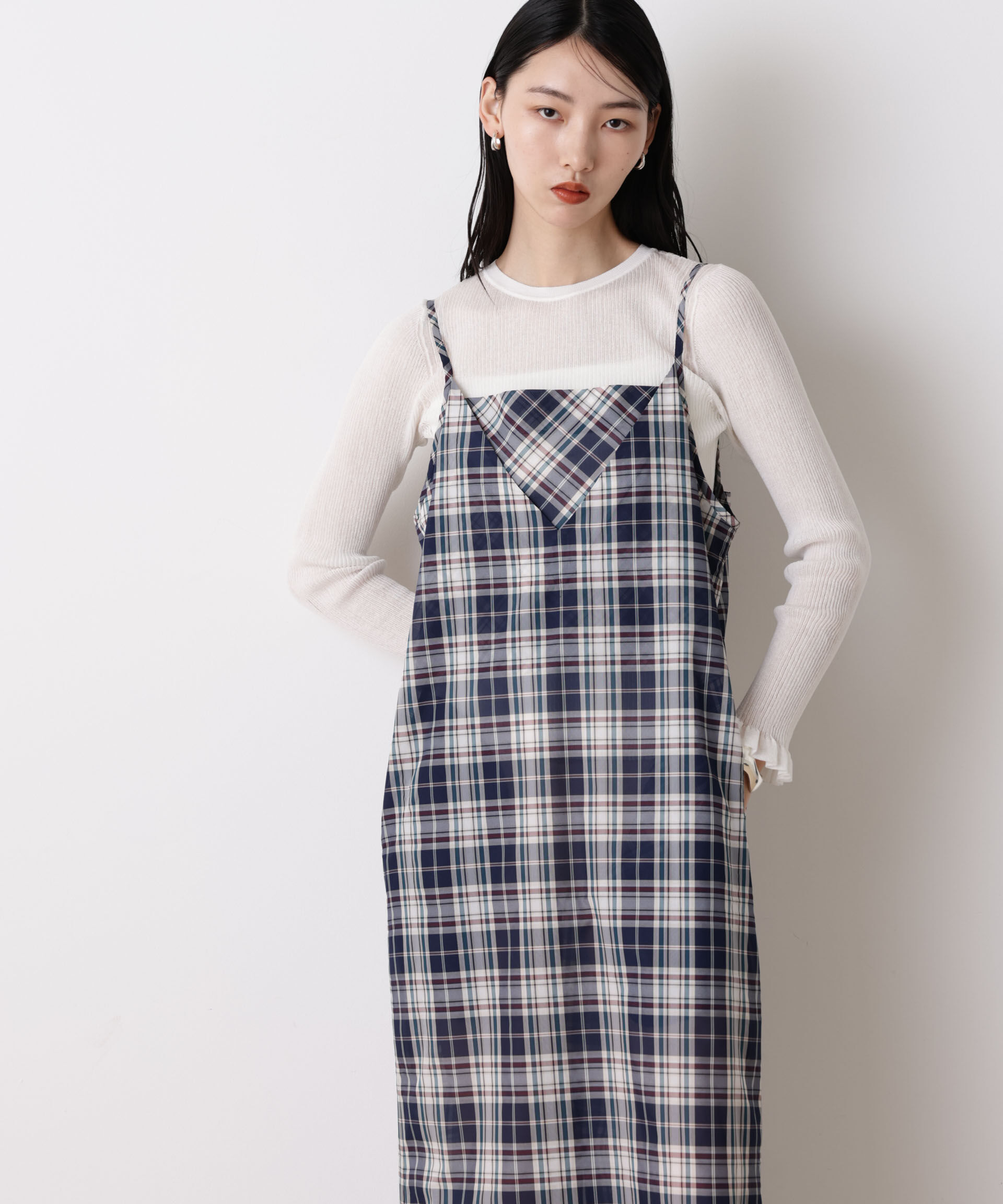 nano･universe「「STEVELOUR」バックオープンキャミワンピース(セットアップ可)」|ワンピース|