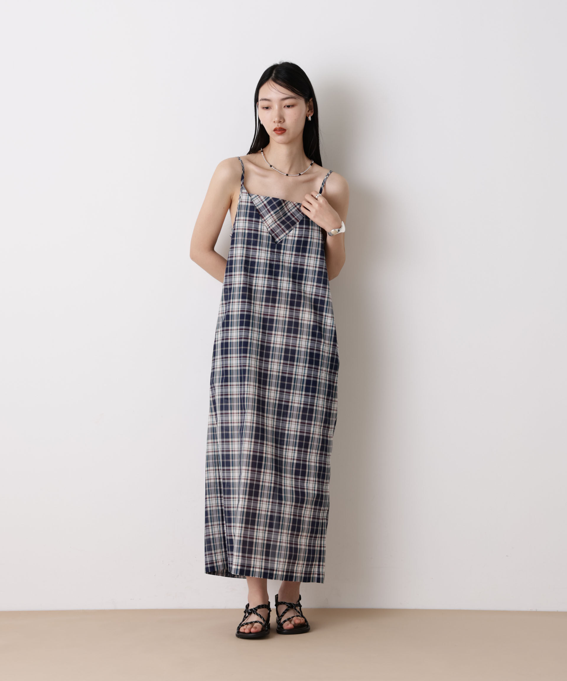 nano･universe「「STEVELOUR」バックオープンキャミワンピース(セットアップ可)」|ワンピース|