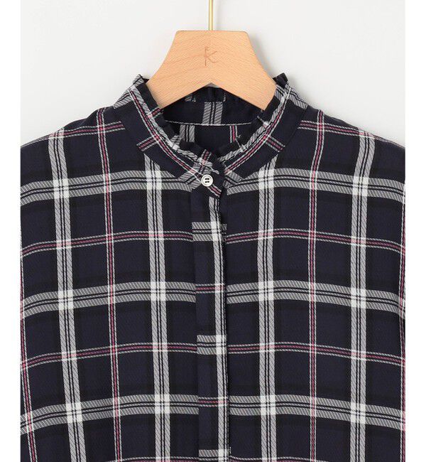 組曲「【WEB限定】シアーツイルチェック チュニックブラウス」|シャツ・ブラウス|