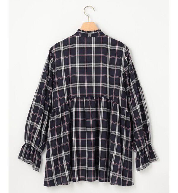 組曲「【WEB限定】シアーツイルチェック チュニックブラウス」|シャツ・ブラウス|