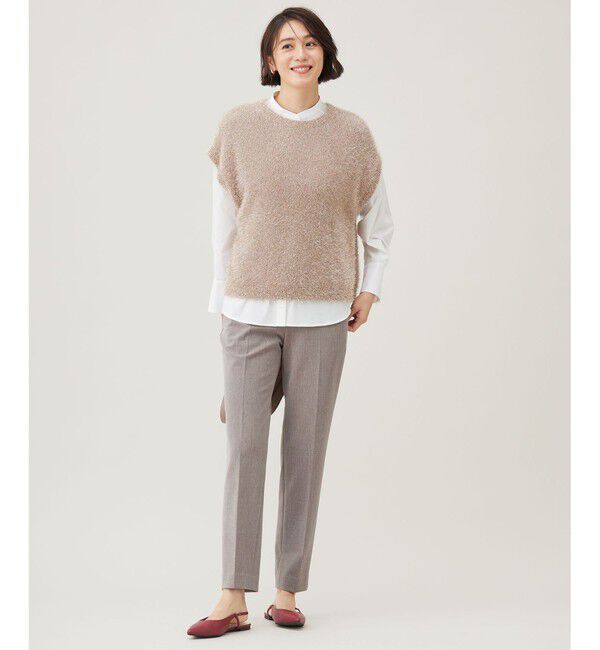 自由区「【WEB限定カラーあり・撥水加工・洗える】TRギャバテーパード パンツ」|その他|