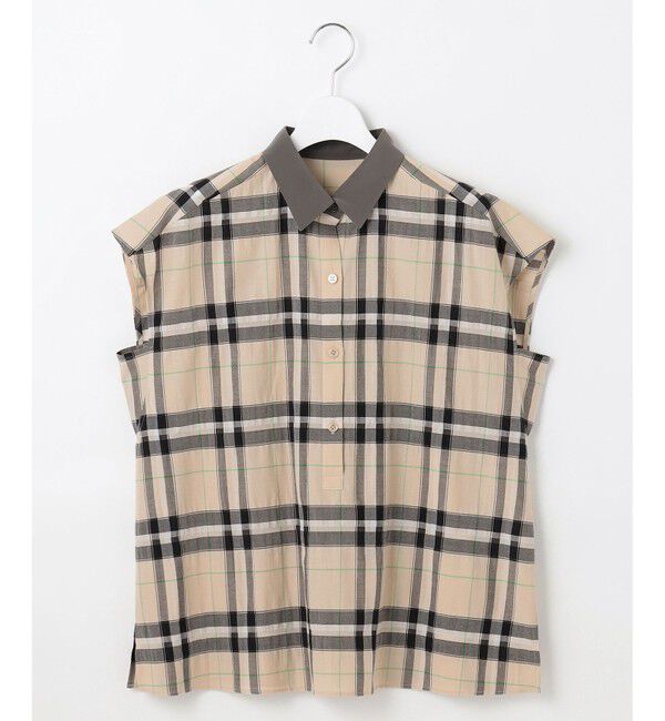 自由区「【洗える】シアーブライトチェック ブラウス」|シャツ・ブラウス|