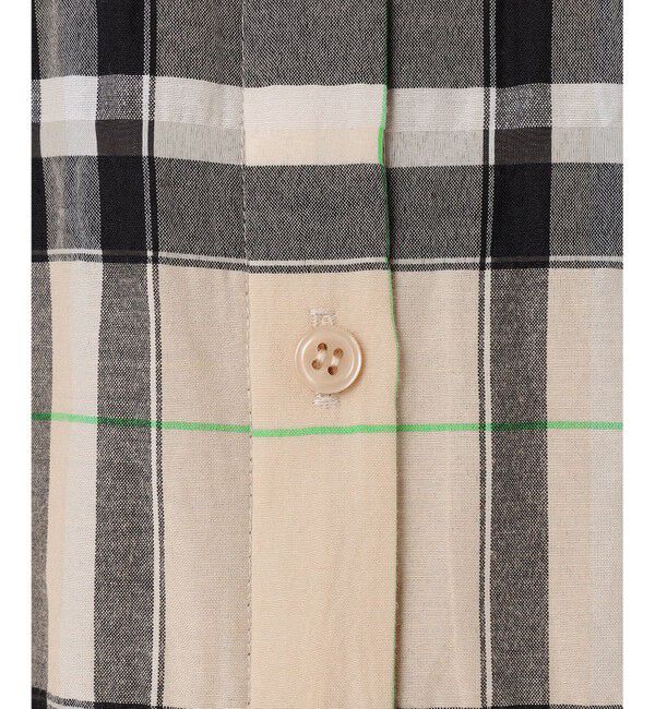 自由区「【洗える】シアーブライトチェック ブラウス」|シャツ・ブラウス|