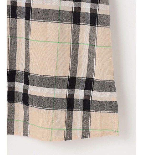 自由区「【洗える】シアーブライトチェック ブラウス」|シャツ・ブラウス|