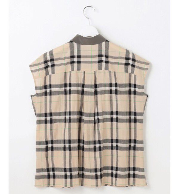 自由区「【洗える】シアーブライトチェック ブラウス」|シャツ・ブラウス|