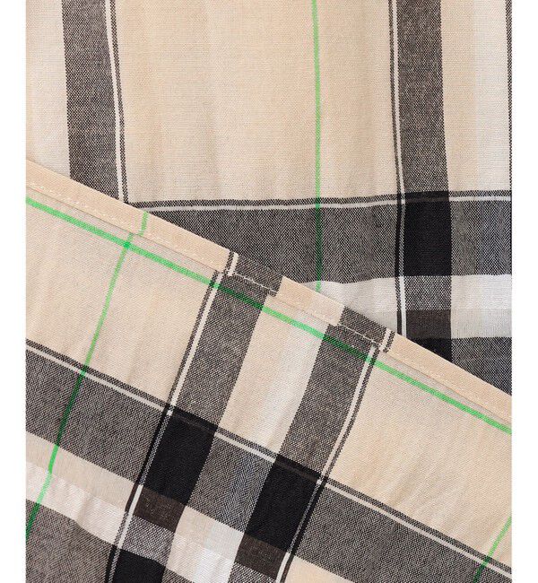 自由区「【洗える】シアーブライトチェック ブラウス」|シャツ・ブラウス|