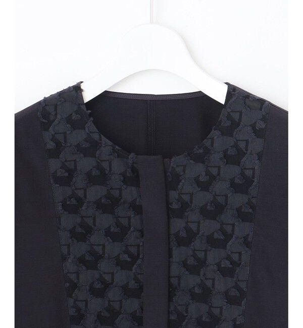 自由区「シアージオメトリックジャカードプルオーバー ブラウス」|シャツ・ブラウス|