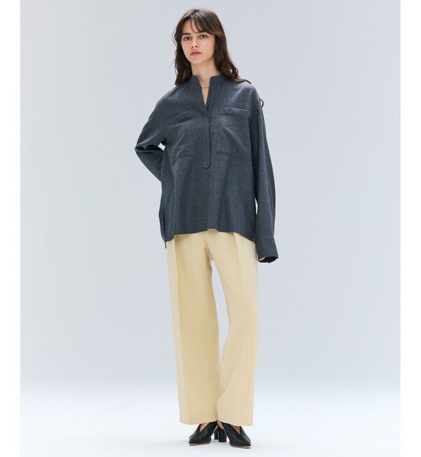 BEIGE,「【VERY NaVY12月号掲載】TERNES / ビックポケットプルオーバーウールブラウス」|シャツ・ブラウス|