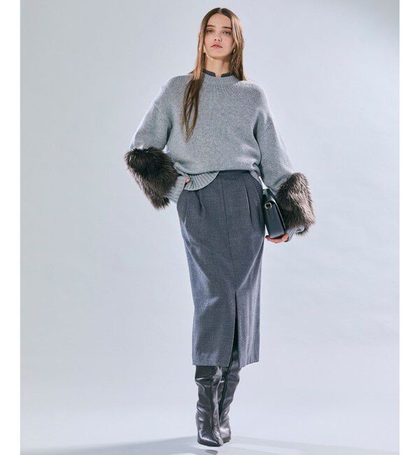 BEIGE,「【VERY NaVY12月号掲載】TERNES / ビックポケットプルオーバーウールブラウス」|シャツ・ブラウス|