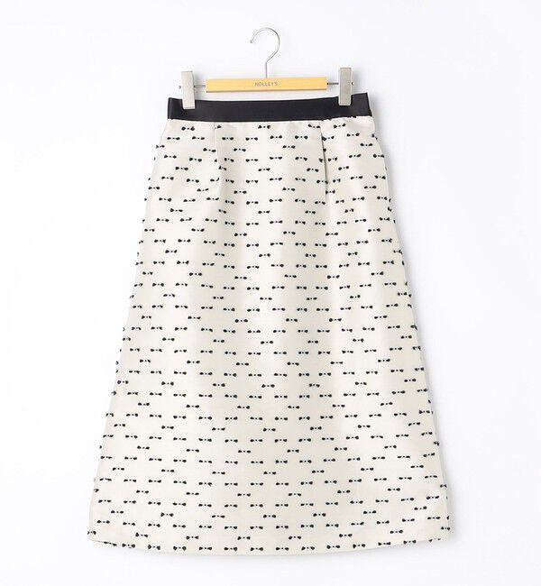 NOLLEY'S「《セットアップ対応》ウォッシャブルリボンジャガードAラインスカート」|フレア|