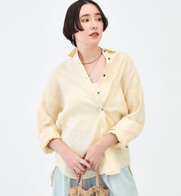 NOLLEY'S「MY STANDARD マルチWAYリネンシャツ」|シャツ・ブラウス|