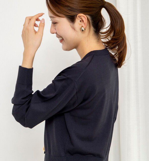 NOLLEY'S「《手洗い可能》ランダムビジューカーディガン」|カーディガン|