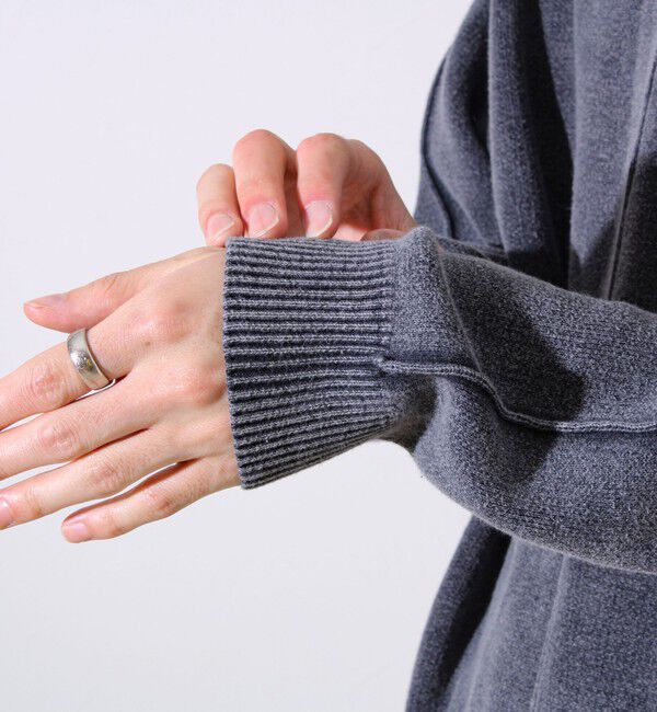 GLOSTER「【縫製が魅せる主役ディテール】表リンキングクルーニット アシッド加工」|ニット・セーター|