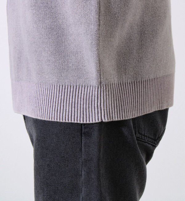 GLOSTER「【縫製が魅せる主役ディテール】表リンキングクルーニット アシッド加工」|ニット・セーター|