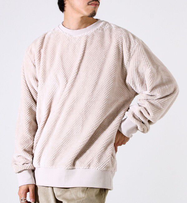 GLOSTER「【とろける暖かさ】パイナップルフリースクルーネックスウェット」|スウェット・ジャージ|