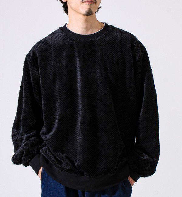 GLOSTER「【とろける暖かさ】パイナップルフリースクルーネックスウェット」|スウェット・ジャージ|
