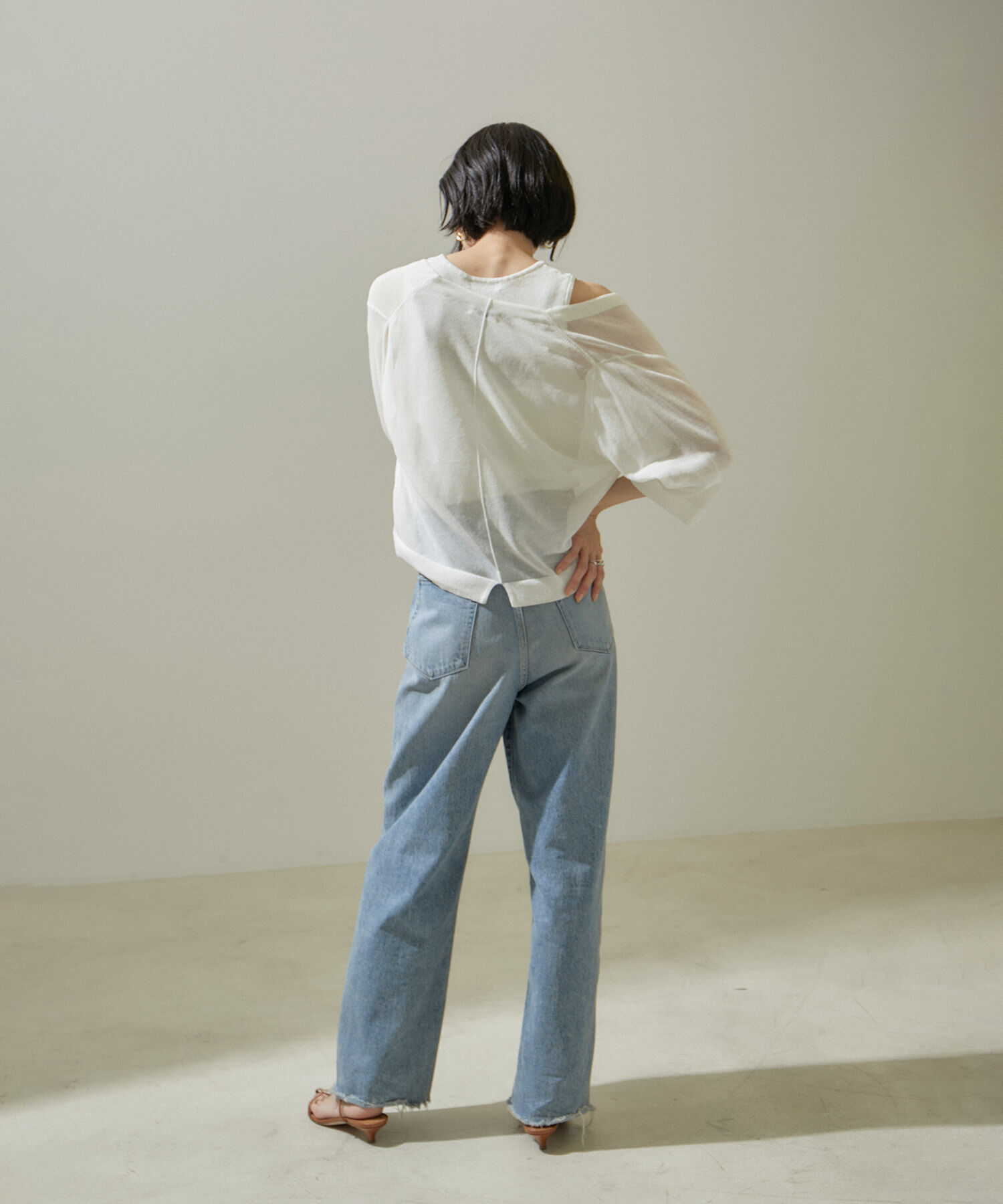 SALON adam et rope'「ドライシアーニットタンクトップ【アンサンブル対応】」|タンクトップ|