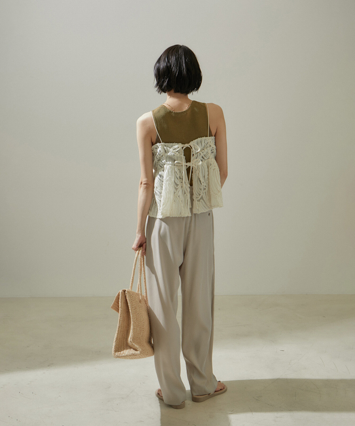 SALON adam et rope'「ドライシアーニットタンクトップ【アンサンブル対応】」|タンクトップ|