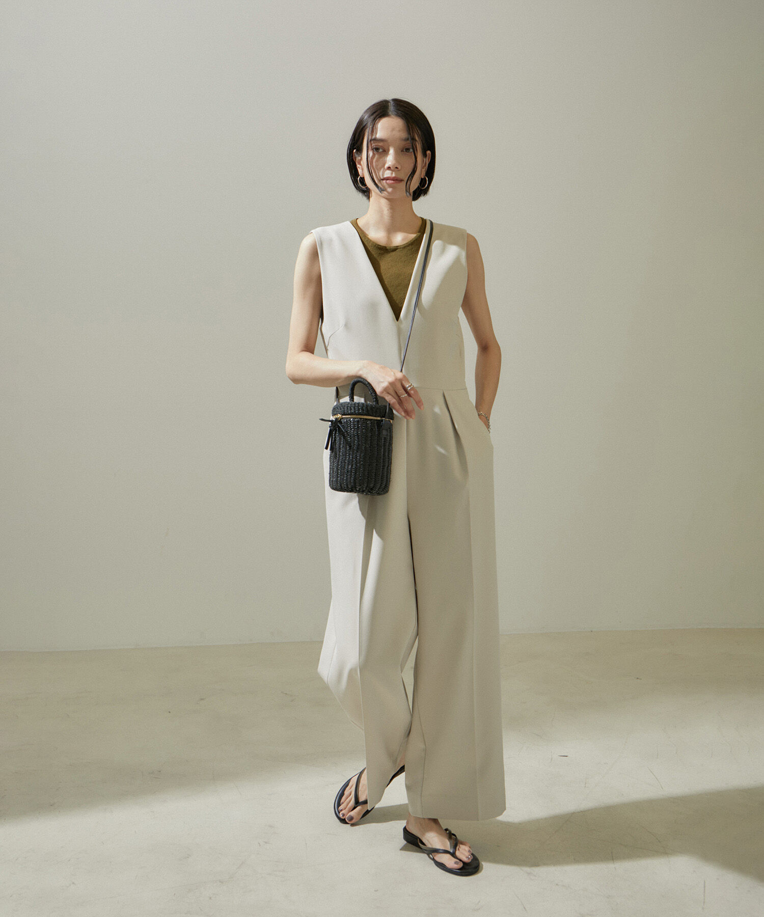 SALON adam et rope'「ドライシアーニットタンクトップ【アンサンブル対応】」|タンクトップ|