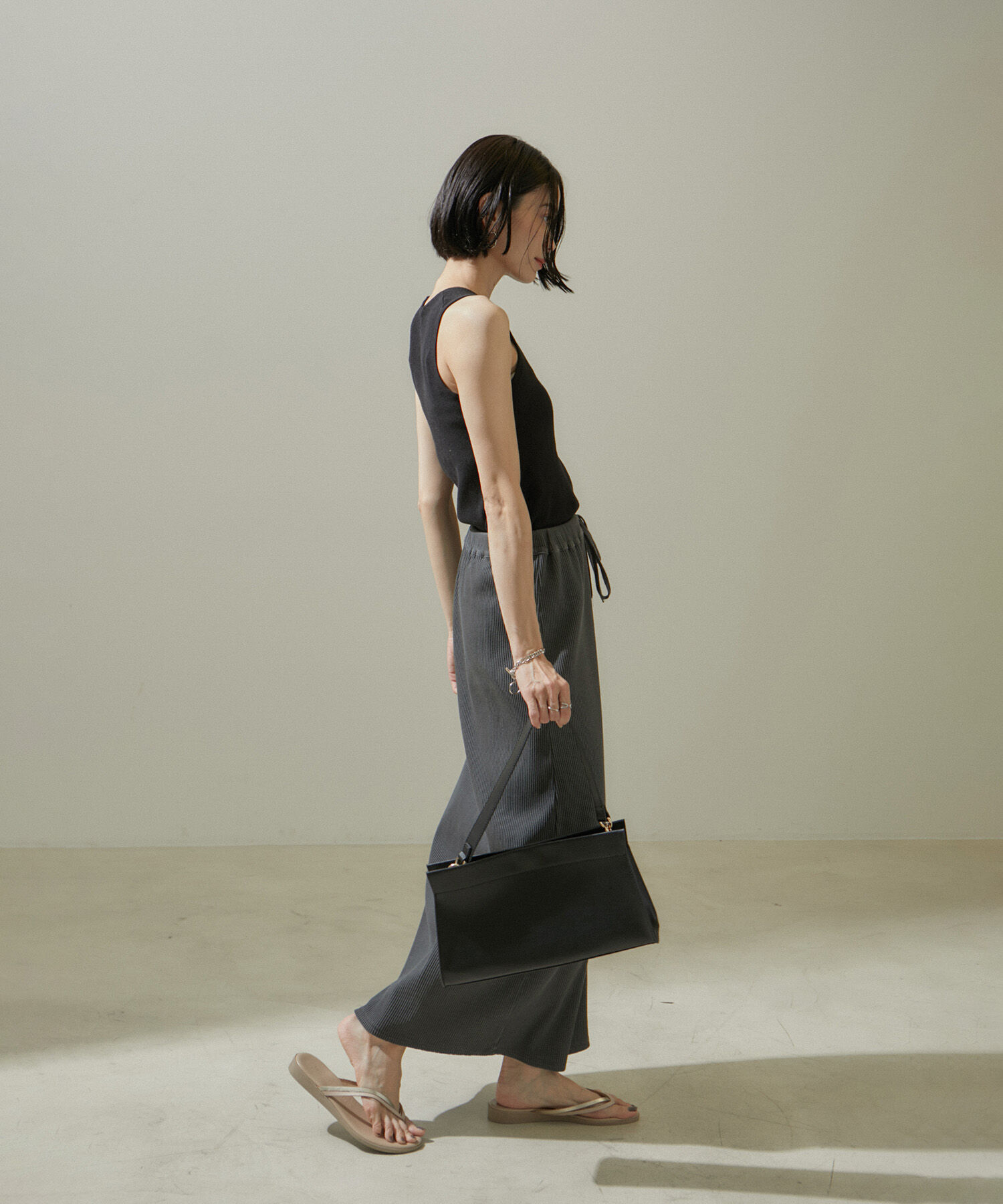 SALON adam et rope'「ドライシアーニットタンクトップ【アンサンブル対応】」|タンクトップ|