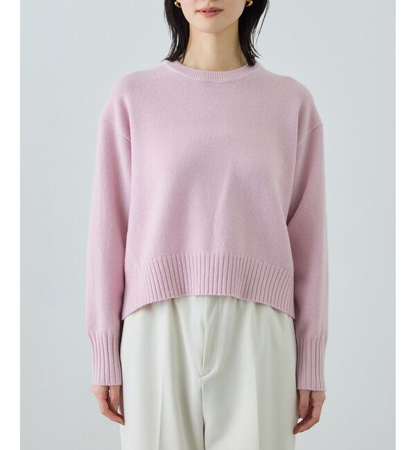 ROPE「スーパーファインメリノウールスパンコールニット」|ニット・セーター|