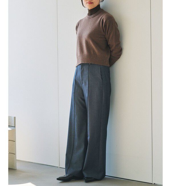 ROPE「スーパーファインメリノウールスパンコールニット」|ニット・セーター|