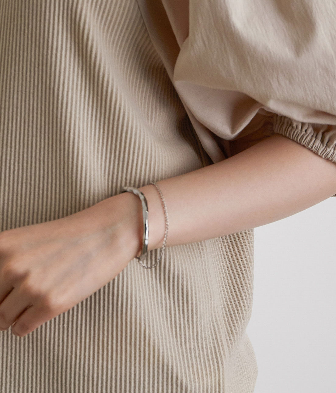 VIS「ダブルラインメタルバングル」|ブレスレット・バングル|