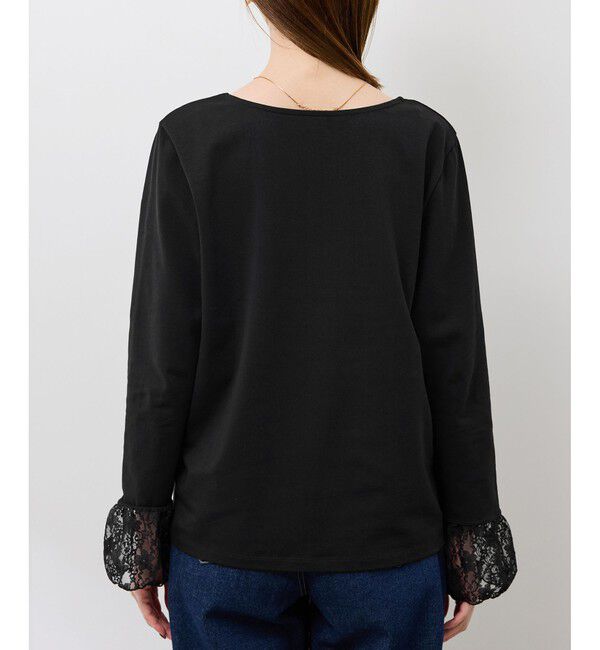 Rope&rsquo;Picnic「袖レースカットトップス」|Tシャツ・カットソー|