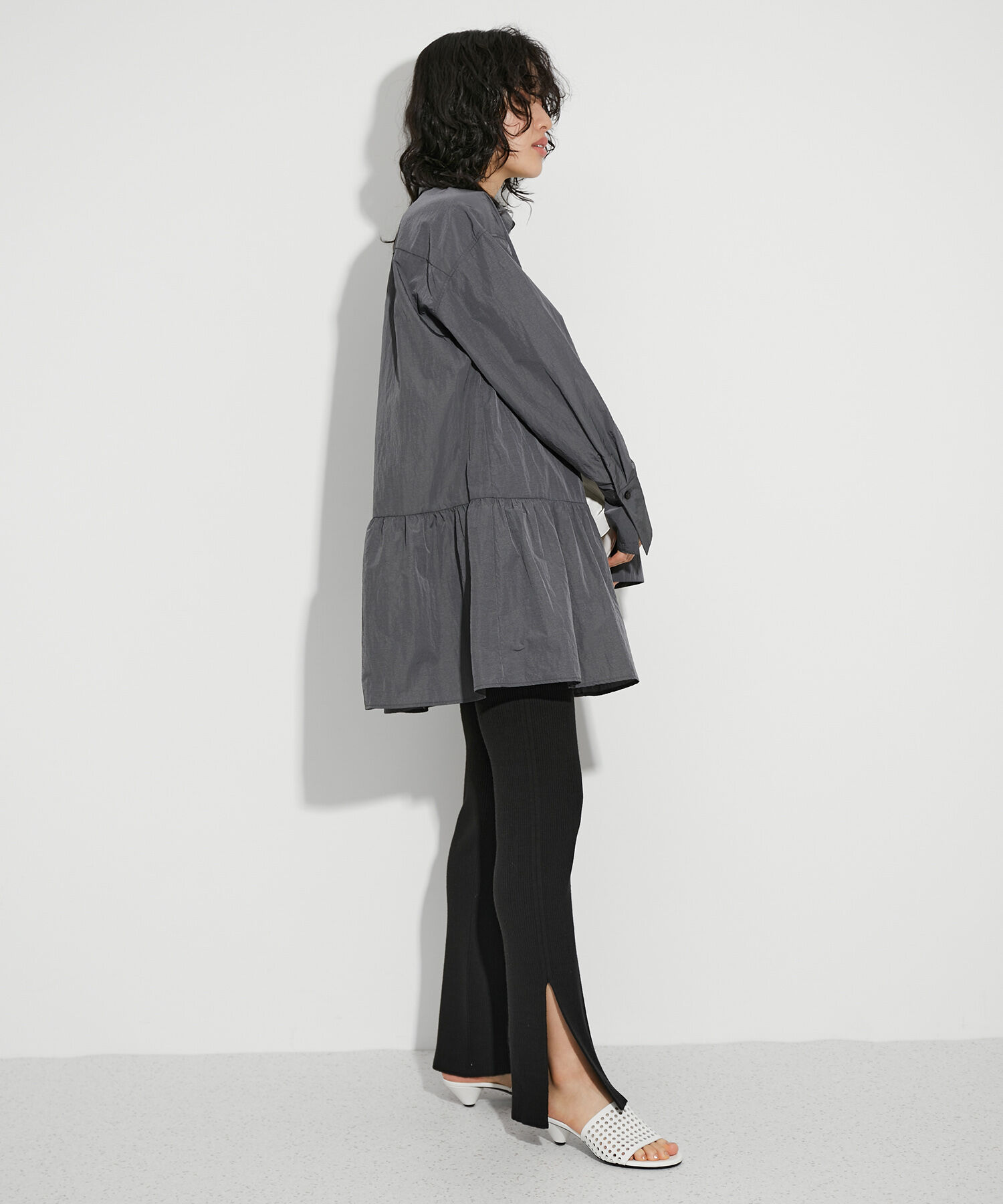 ADAM ET ROPE'「【サステナブル】3Dニットリブニットパンツ」|その他|