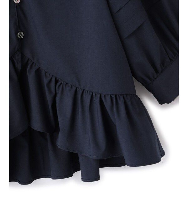 ADAM ET ROPE'「【WEB限定】パフスリーブギャザーブラウス」|シャツ・ブラウス|