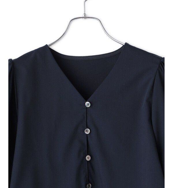 ADAM ET ROPE'「【WEB限定】パフスリーブギャザーブラウス」|シャツ・ブラウス|