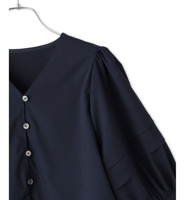 ADAM ET ROPE'「【WEB限定】パフスリーブギャザーブラウス」|シャツ・ブラウス|