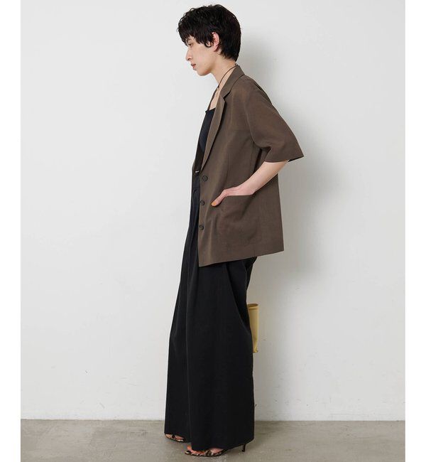 THE PAUSE「【THE PAUSE】シアーハーフスリーブジャケット」|テーラードジャケット|