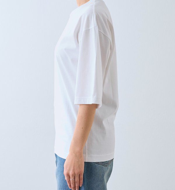  「【接触冷感/UVカット機能付き】ゴブソデクルーネックTee」|Tシャツ・カットソー|