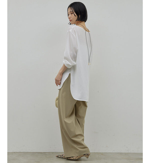  「【新色BR登場/セットアップ対応】ダブルタックパンツ」|スラックス|