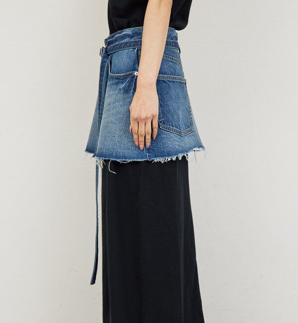  「【PEAS】デニムミニスカート」|スカート|