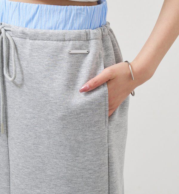  「Wベルトスウェットスカート」|スカート|